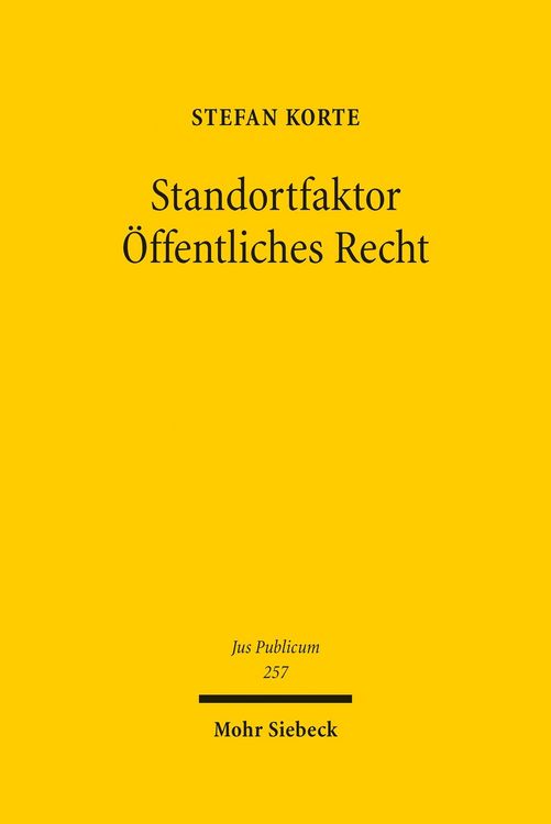 Produktbild: Standortfaktor &Ouml;ffentliches Recht