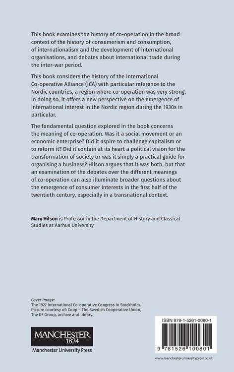 Produktbild: The International Co-operative Alliance and the consumer co-operative movement in northern Europe, c. 1860-1939