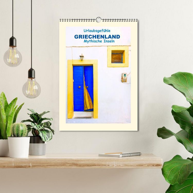 Produktbild: Urlaubsgef&uuml;hle - Griechenland Mythische Inseln (Wandkalender 2026 DIN A3 hoch), CALVENDO Monatskalender