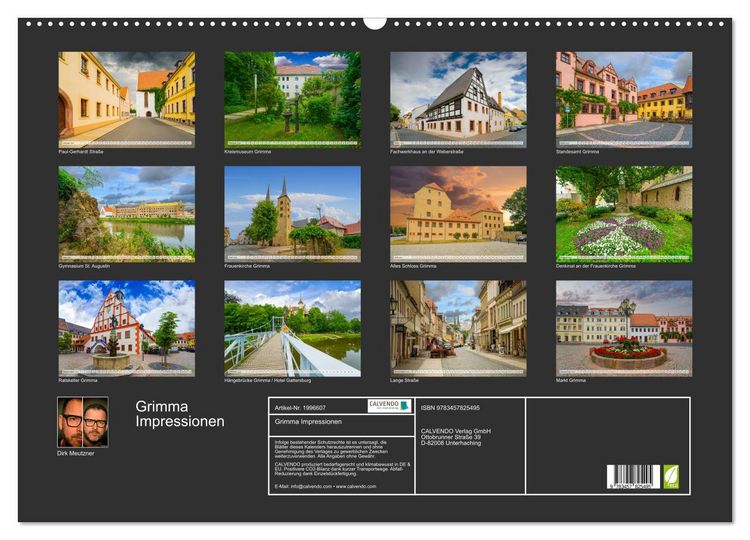 Produktbild: Grimma Impressionen (Wandkalender 2026 DIN A2 quer), CALVENDO Monatskalender