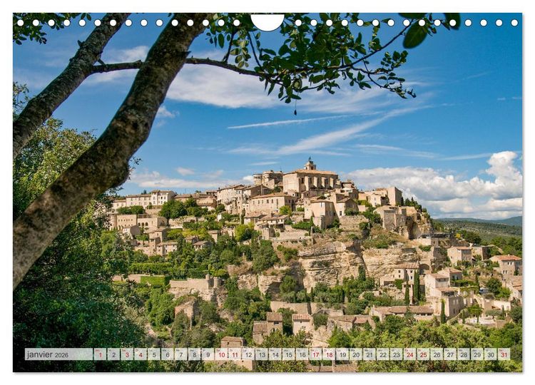 Produktbild: Les villages perch&eacute;s de Provence (Calendrier mural 2026 DIN A4 vertical), CALVENDO calendrier mensuel