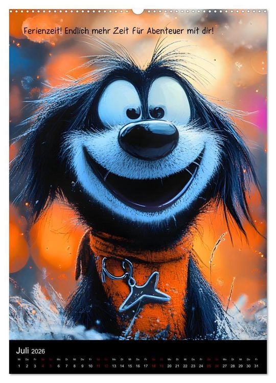 Produktbild: Good morning dog (Wandkalender 2026 DIN A2 hoch), CALVENDO Monatskalender