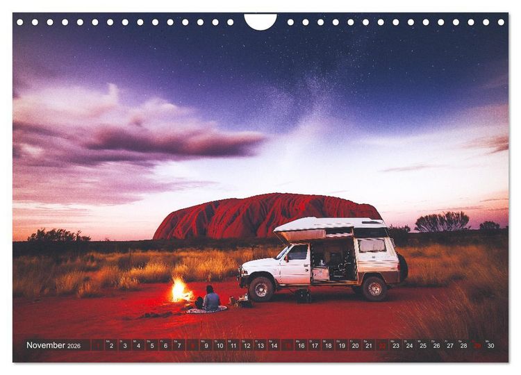 Produktbild: Abenteuer Wildcamping - Mit dem Camper um die Welt (Wandkalender 2026 DIN A4 quer), CALVENDO Monatskalender