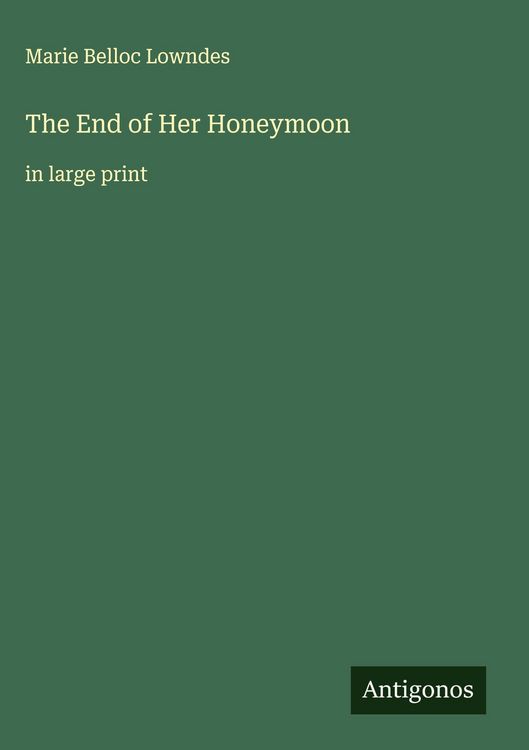 Produktbild: The End of Her Honeymoon