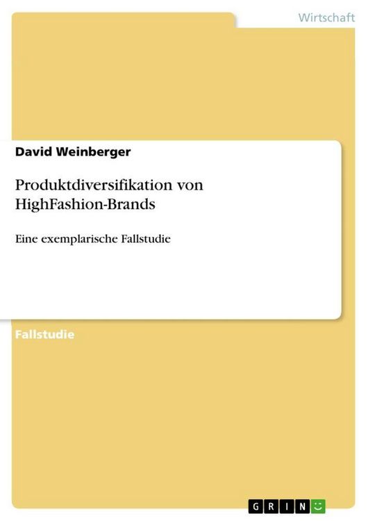 Produktbild: Produktdiversifikation von HighFashion-Brands