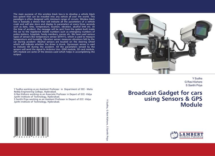 Produktbild: Broadcast Gadget for cars using Sensors & GPS Module