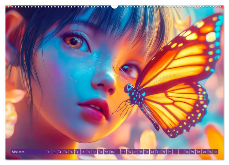 Produktbild: Magische Liebe - Mensch und Tier (hochwertiger Premium Wandkalender 2026 DIN A2 quer), Kunstdruck in Hochglanz