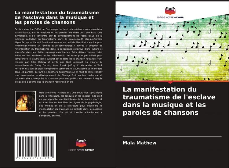 Produktbild: La manifestation du traumatisme de l'esclave dans la musique et les paroles de chansons