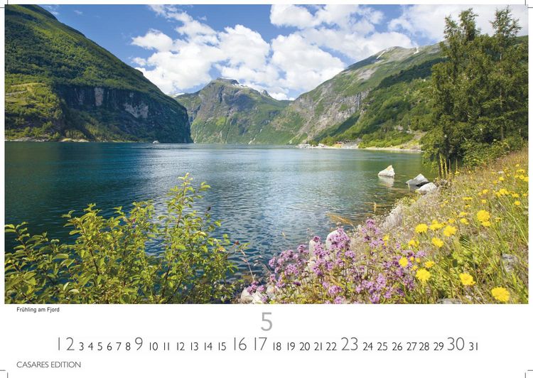 Produktbild: Norwegen Kalender 2027 &ndash; Wandkalender | Fotokalender Nordeuropa 24x35cm - Mit 12 atemberaubenden Norwegen-Fotografien, die die Sch&ouml;nheit der norwegischen Natur festhalten