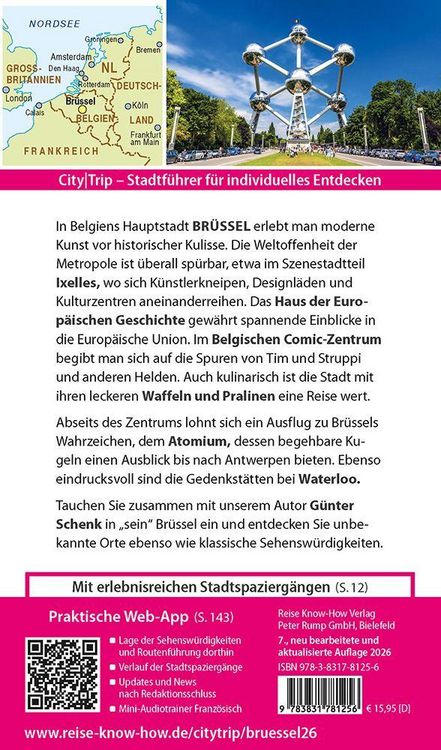 Produktbild: Reise Know-How CityTrip Br&uuml;ssel
