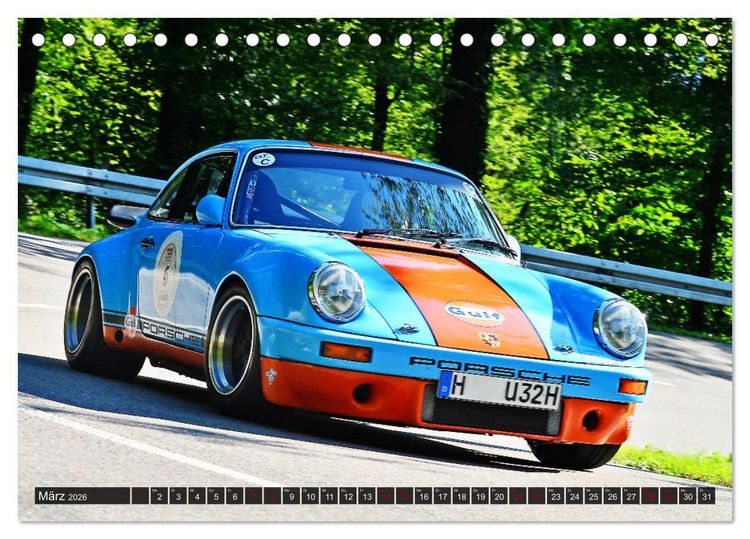 Produktbild: Porsche Oldtimer - EGGBERG KLASSIK - Der Berg ruft (Tischkalender 2026 DIN A5 quer), CALVENDO Monatskalender