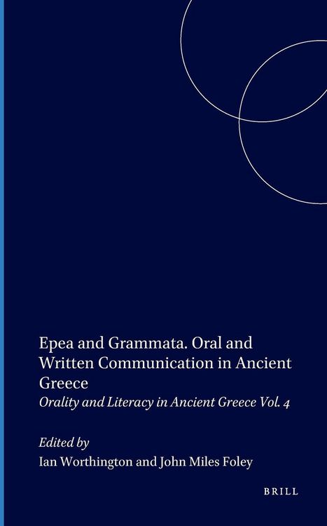 Produktbild: Epea and Grammata. Oral and Written Communication in Ancient Greece