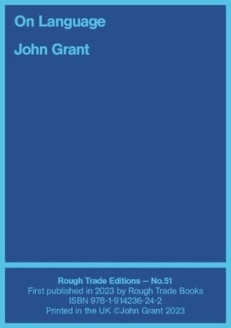 Produktbild: On Language - John Grant and Will Burns (RT#51)