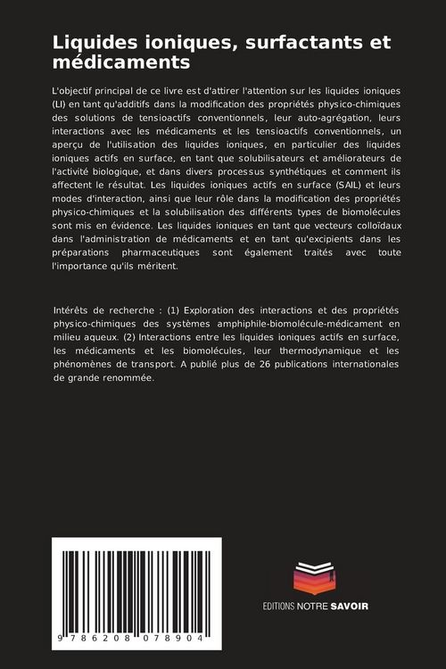 Produktbild: Liquides ioniques, surfactants et m&eacute;dicaments