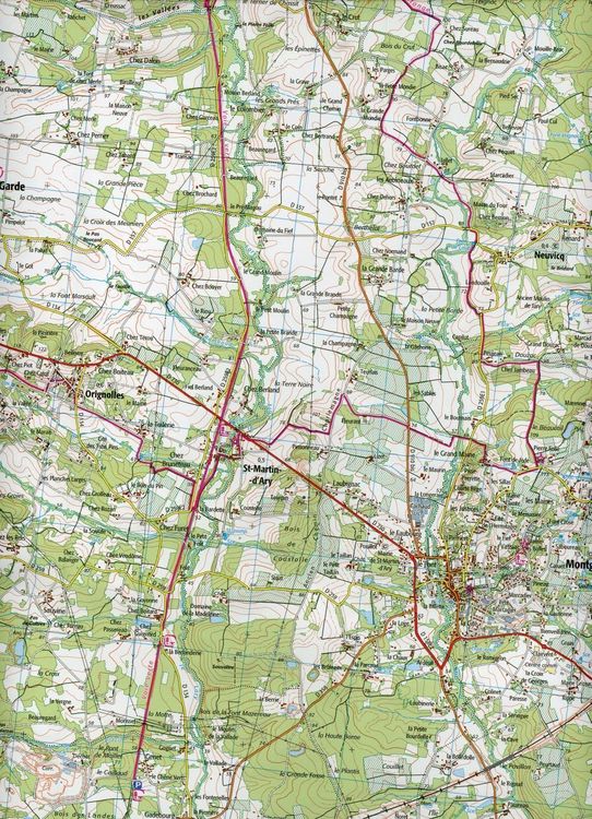Produktbild: Montguyon.Brossac 1:25 000