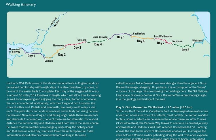 Produktbild: Hadrian's Wall Path National Trail Map
