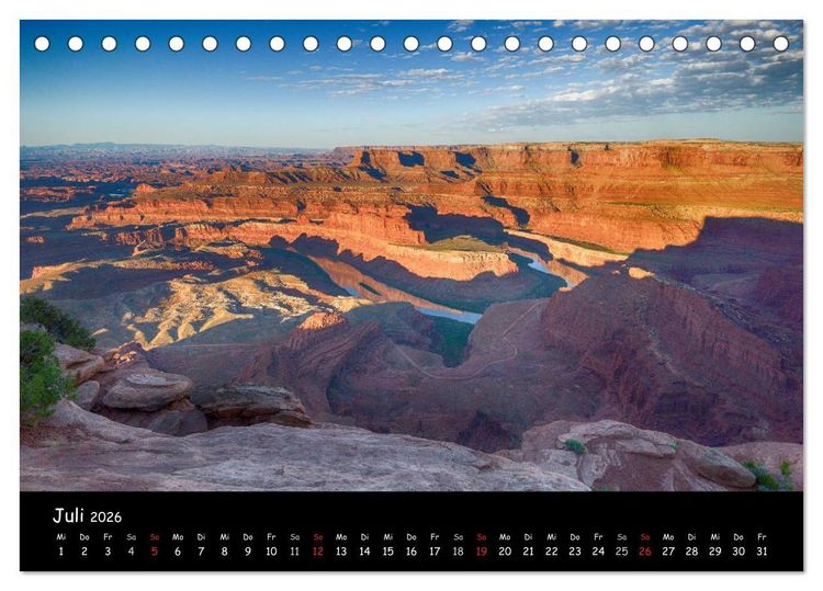 Produktbild: Traumlandschaften im Westen der USA (Tischkalender 2026 DIN A5 quer), CALVENDO Monatskalender