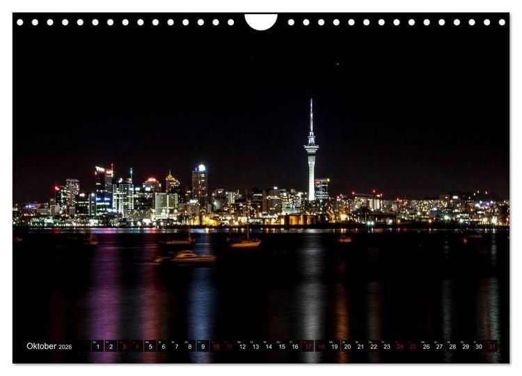 Produktbild: METROPOLEN - die sch&ouml;nsten Weltst&auml;dte bei Nacht (Wandkalender 2026 DIN A4 quer), CALVENDO Monatskalender