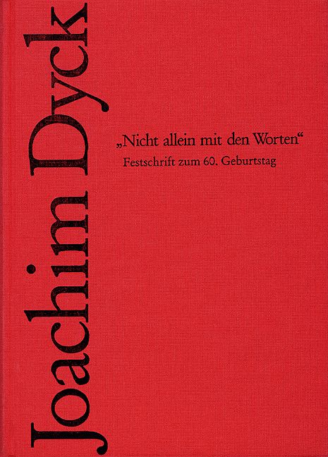 Produktbild: &raquo;Nicht allein mit den Worten&laquo;