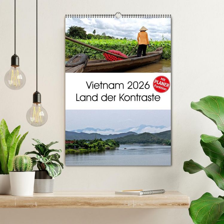 Produktbild: Vietnam 2026 Land der Kontraste (Wandkalender 2026 DIN A2 hoch), CALVENDO Monatskalender