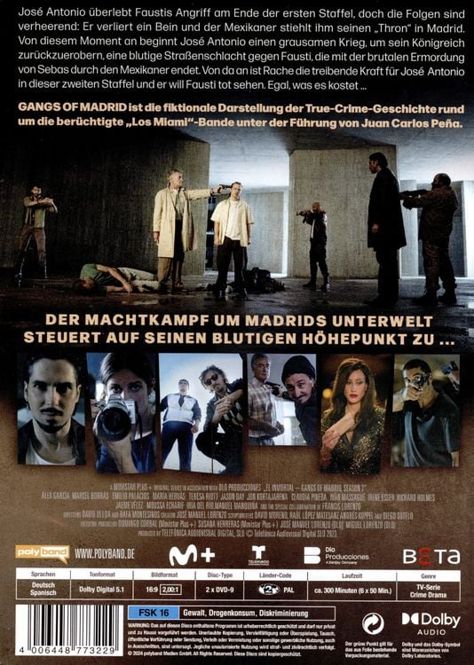 Produktbild: Gangs of Madrid - El Inmortal - Staffel 2 [2 DVDs]