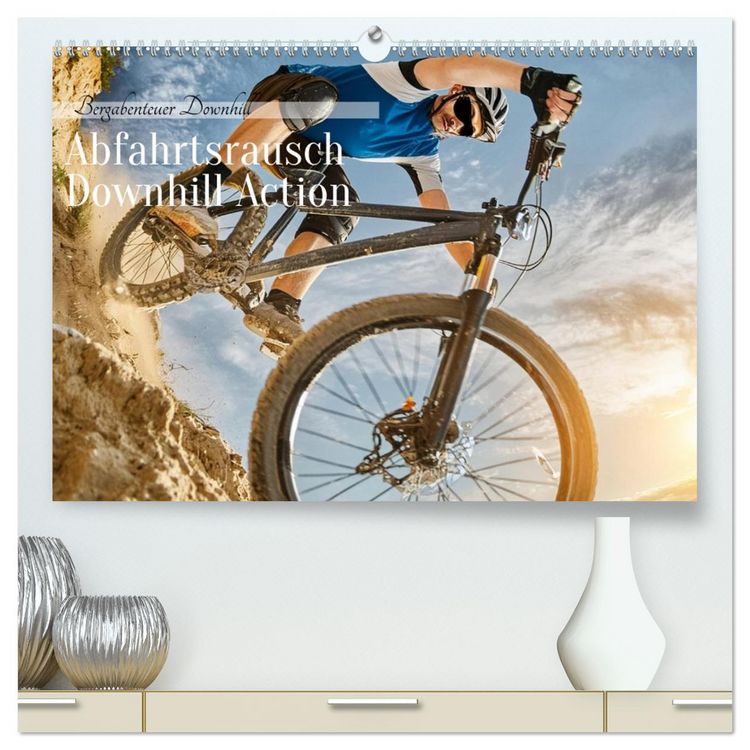 Produktbild: Abfahrtsrausch Downhill Aktion (hochwertiger Premium Wandkalender 2026 DIN A2 quer), Kunstdruck in Hochglanz