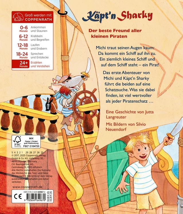Produktbild: Die gro&szlig;e Schatzsuche - K&auml;pt'n Sharky (Pappbilderbuch)
