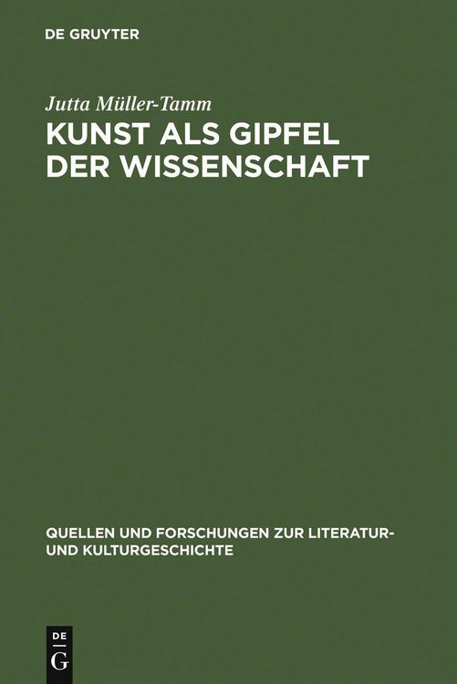 Produktbild: Kunst als Gipfel der Wissenschaft