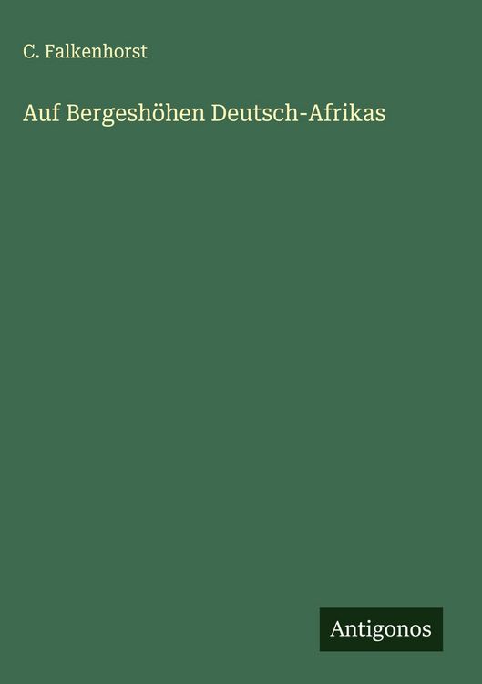 Produktbild: Auf Bergesh&ouml;hen Deutsch-Afrikas
