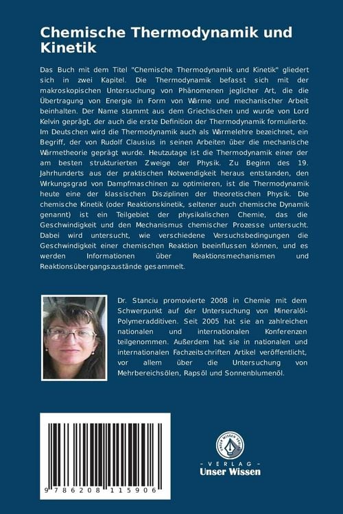 Produktbild: Chemische Thermodynamik und Kinetik