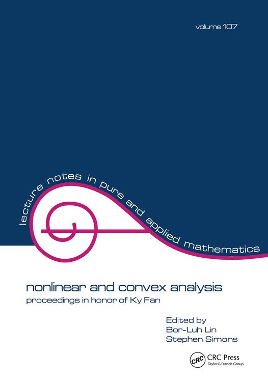 Produktbild: Nonlinear and Convex Analysis