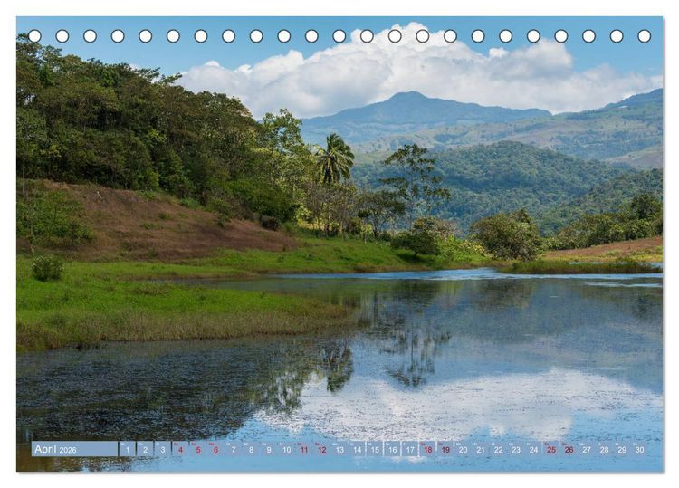 Produktbild: Farbenfrohes Costa Rica (Tischkalender 2026 DIN A5 quer), CALVENDO Monatskalender