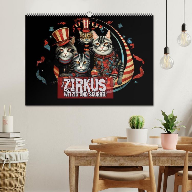Produktbild: Zirkus Witzig und skurril (Wandkalender 2026 DIN A2 quer), CALVENDO Monatskalender