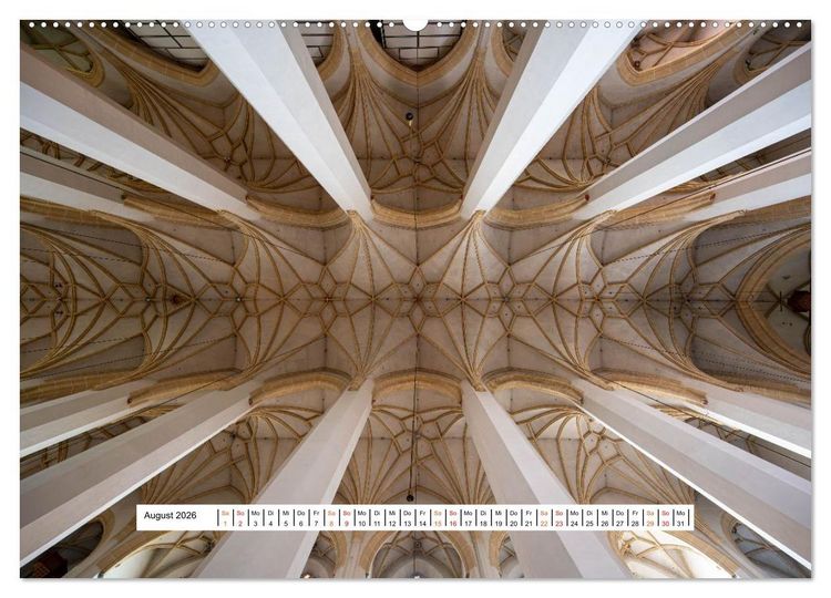 Produktbild: Gew&ouml;lbe des Glaubens &ndash; Kirchendecken Europas (Wandkalender 2026 DIN A2 quer), CALVENDO Monatskalender