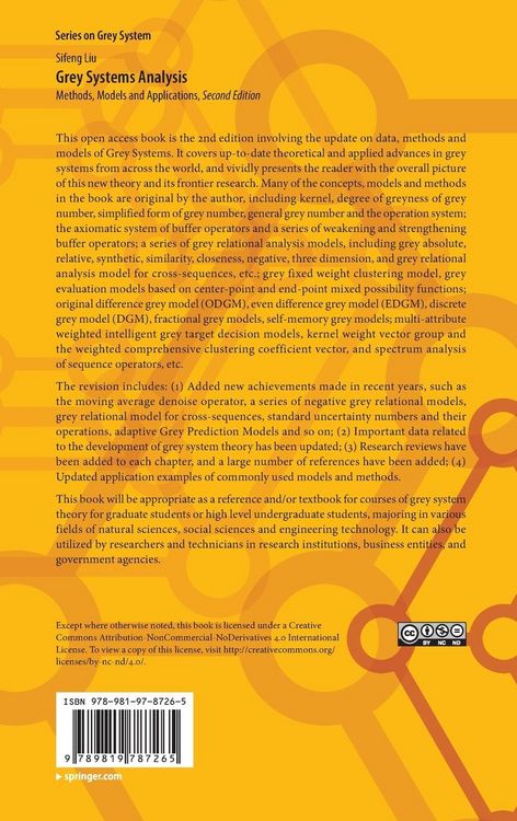 Produktbild: Grey Systems Analysis