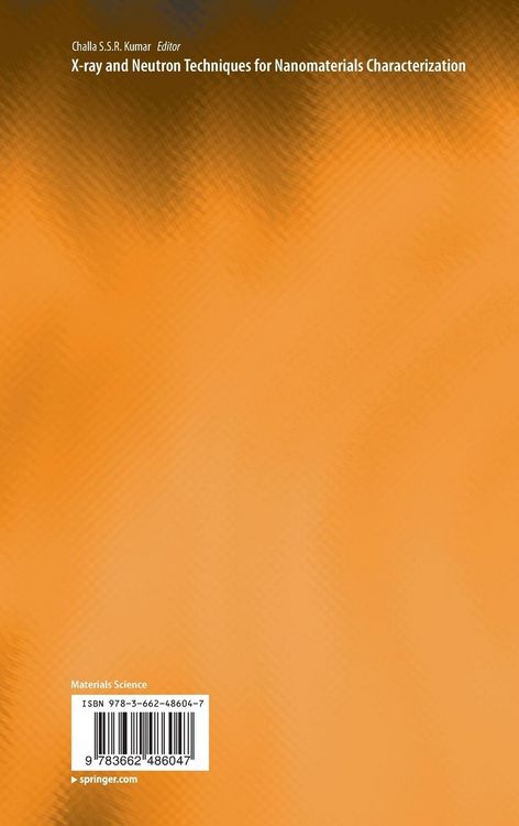 Produktbild: X-ray and Neutron Techniques for Nanomaterials Characterization