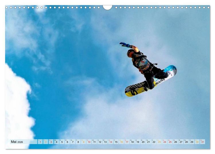 Produktbild: Snowboarden - ein St&uuml;ck Freiheit (Wandkalender 2026 DIN A3 quer), CALVENDO Monatskalender