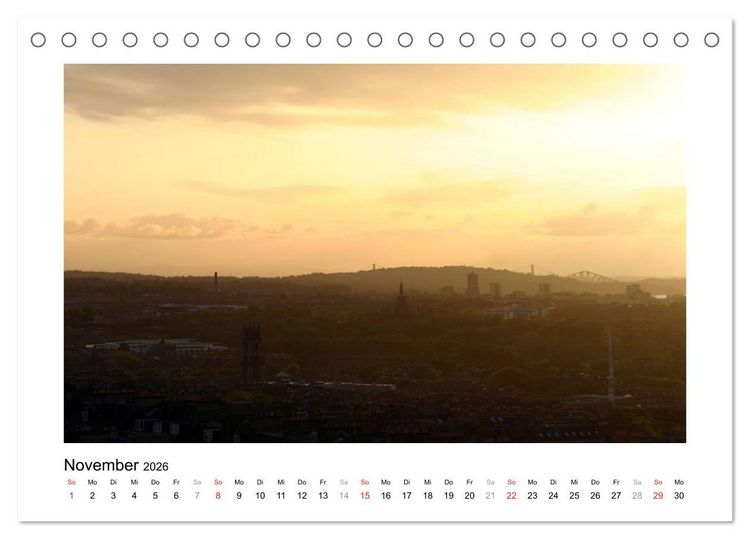 Produktbild: Edinburgh - Ansichten einer Stadt (Tischkalender 2026 DIN A5 quer), CALVENDO Monatskalender