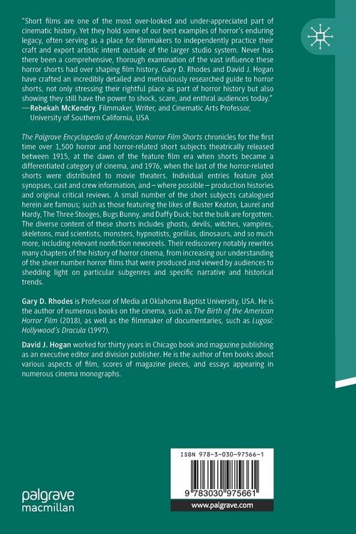 Produktbild: The Palgrave Encyclopedia of American Horror Film Shorts