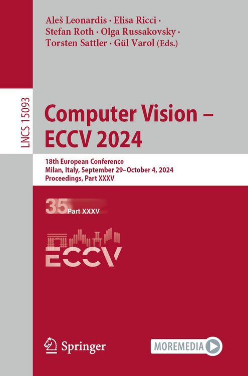 Produktbild: Computer Vision - ECCV 2024