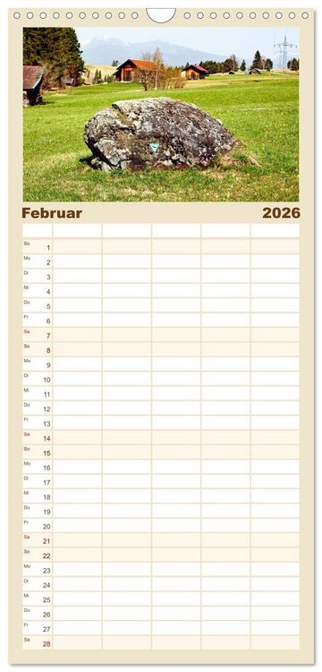 Produktbild: Familienplaner 2026 - Rund um Mittenwald mit 5 Spalten (Wandkalender, 21 x 45 cm) CALVENDO