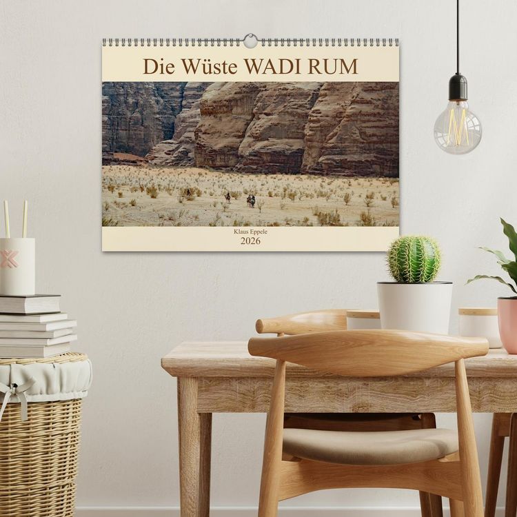 Produktbild: Die W&uuml;ste Wadi Rum (Wandkalender 2026 DIN A3 quer), CALVENDO Monatskalender