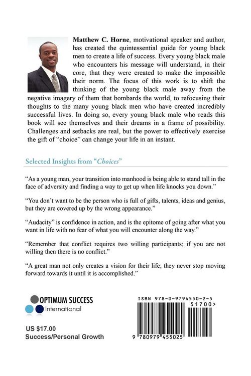 Produktbild: Choices: The Young Black Man's Guide to Successful Living