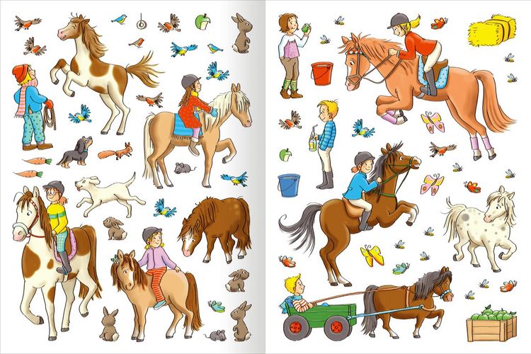 Produktbild: Erstes Stickern &ndash; Reiterhof
