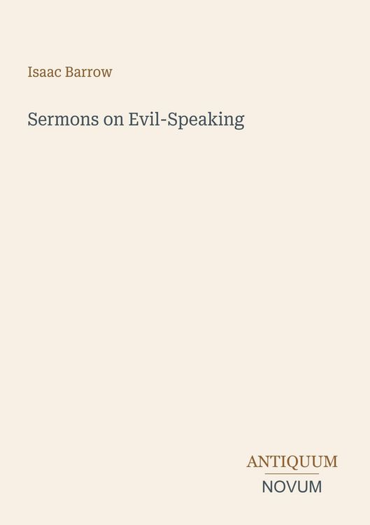 Produktbild: Sermons on Evil-Speaking
