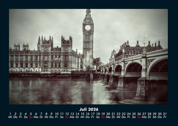 Produktbild: London 2026 Fotokalender DIN A4