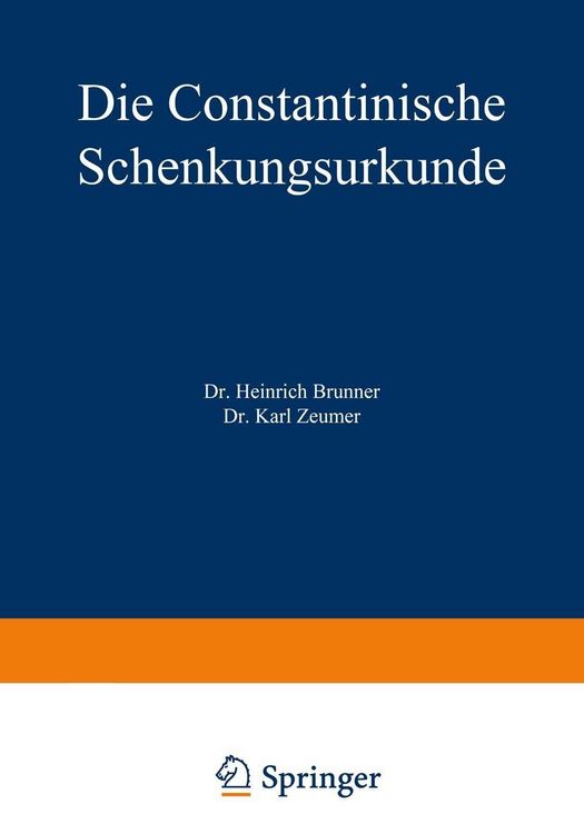 Produktbild: Die Constantinische Schenkungsurkunde