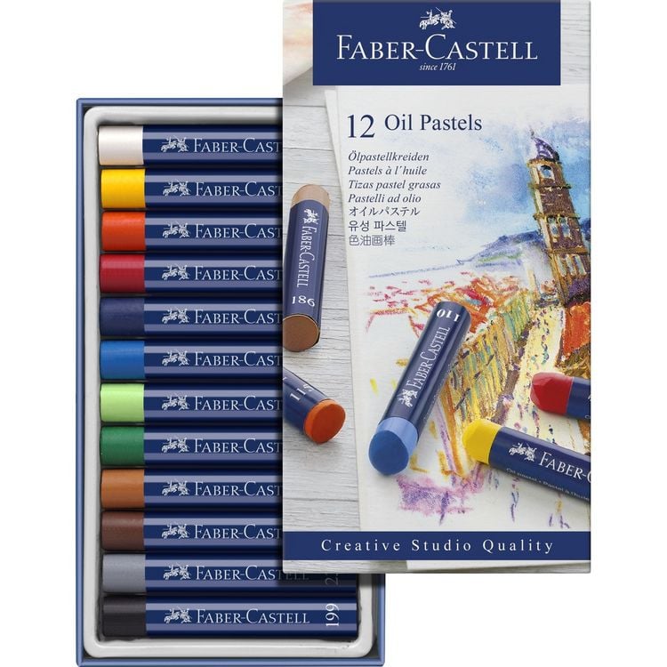 Produktbild: Faber-Castell &Ouml;lpastellkreiden, 12er Set