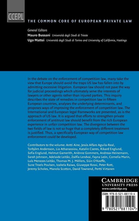 Produktbild: The Enforcement of Competition Law in Europe
