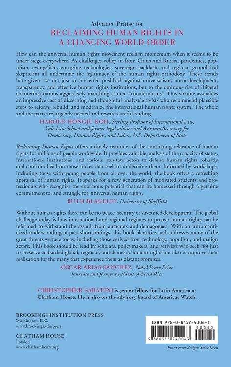 Produktbild: Reclaiming Human Rights in a Changing World Order